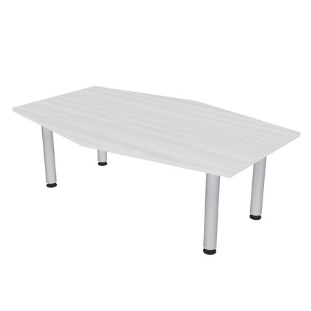 Skutchi Designs 45.25 in W, 71.5 in L, 29 in H, Engineered Wood Top, White HAR-HEXIR-4672-PT-WC